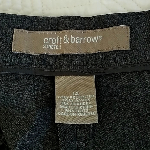 Croft & Barrow Stretch Dress Pants sz14 - Picture 3 of 6